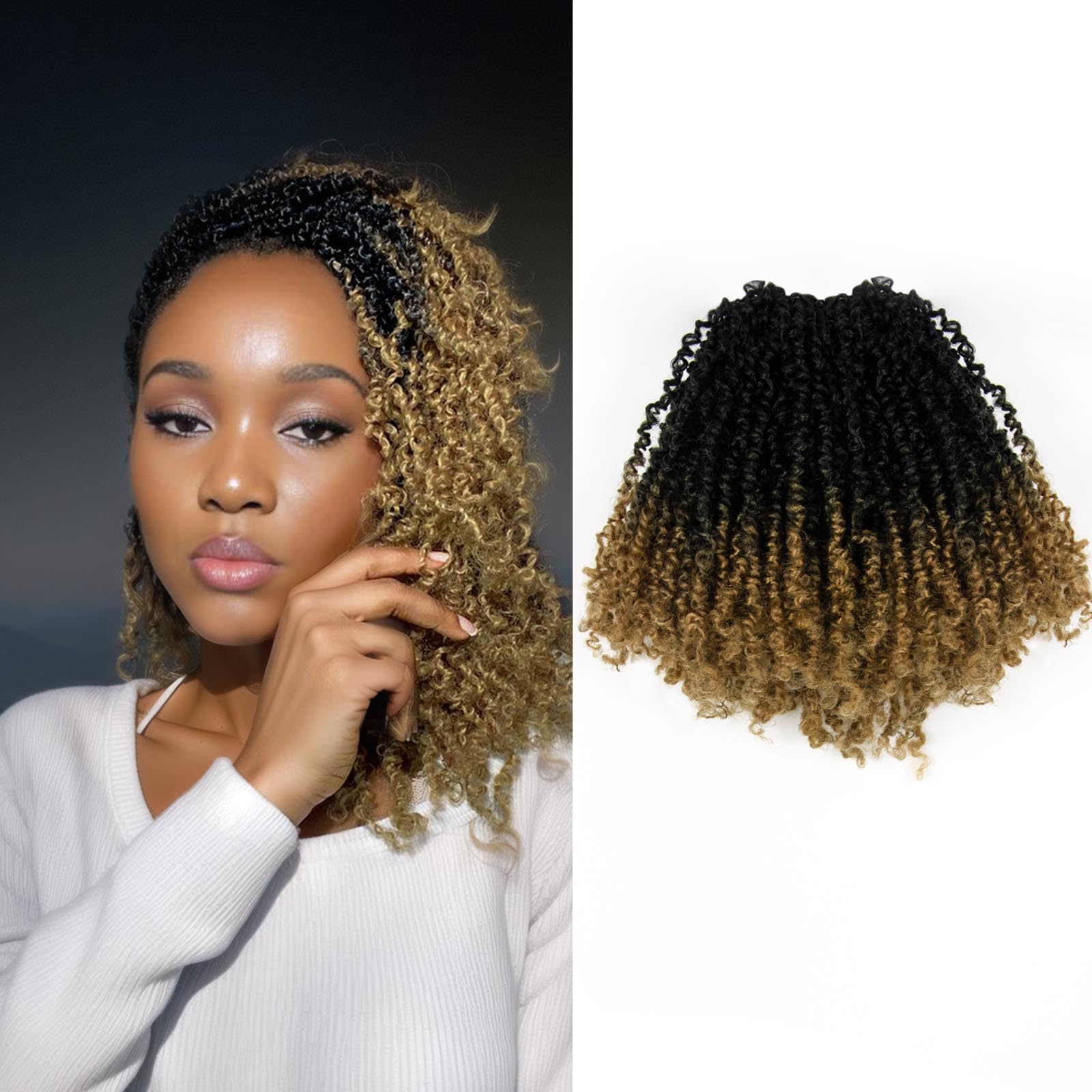 Amazon.com : 8 Inch Yanky Twist Crochet Hair 8 Pack Pre-Twisted