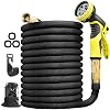 Aterod 75 feet Expandable Garden Hose, Extra Strength Fabric, Flexible Expanding Water Hose with 9 Function Spray Nozzle