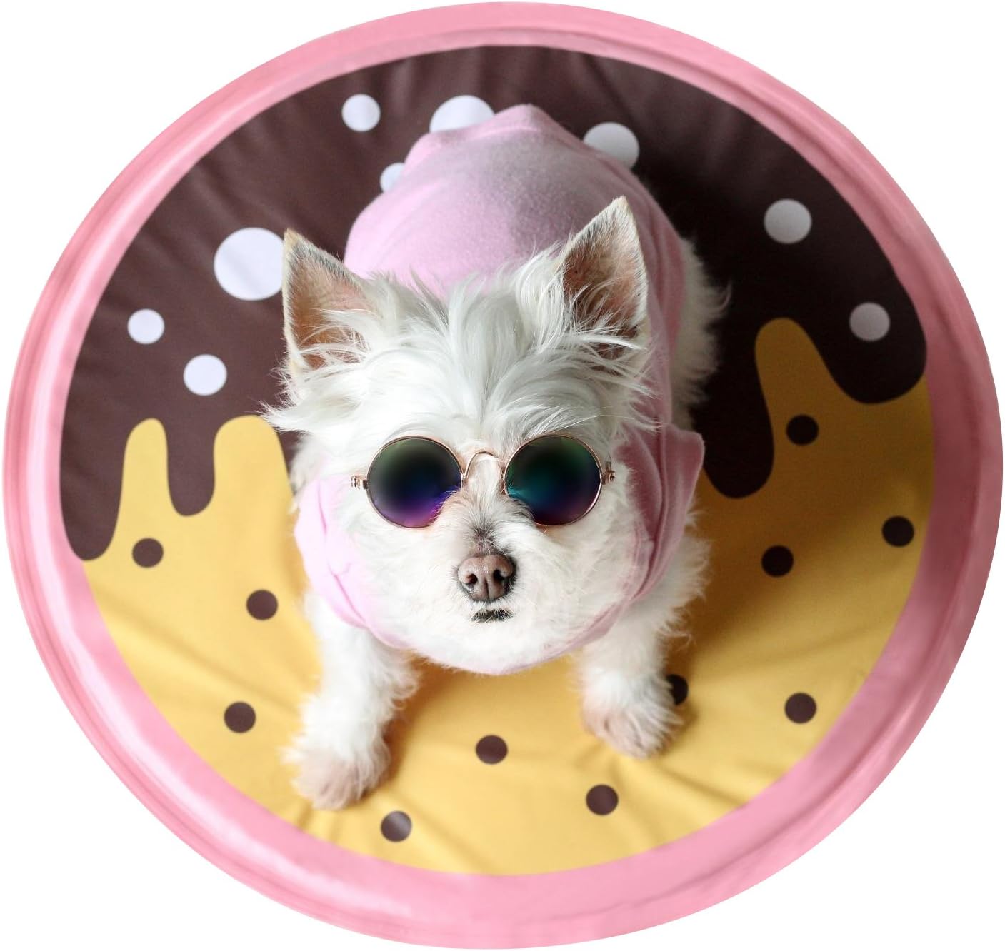 little dove Pet Supplies Canvas Star Style Pet Teepee and Kennels Dog Play House Play Tent Cat Bed (Cooling)