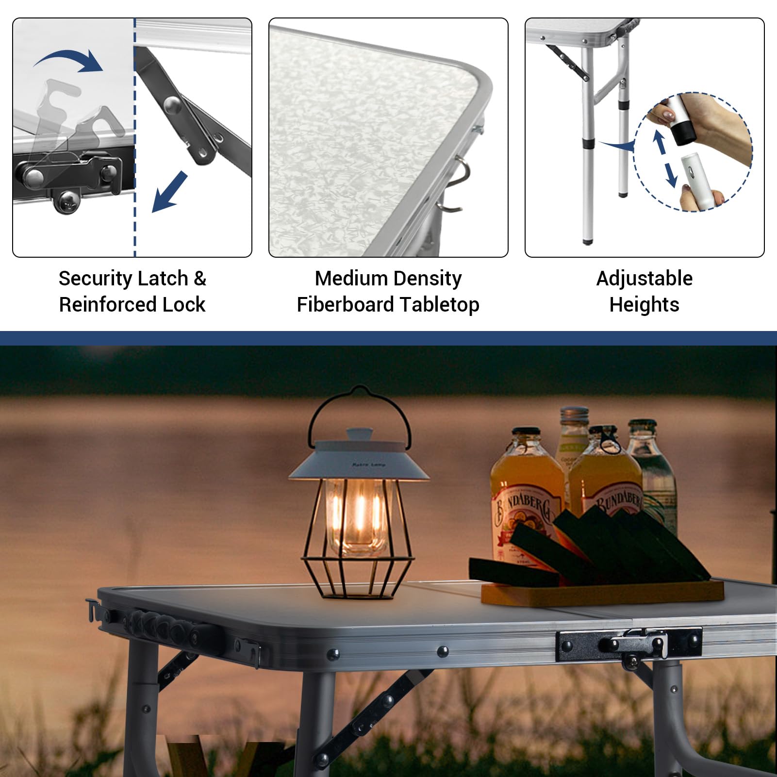 Snapklik.com : Byliable Small Folding Table 2FT Lightweight Portable ...
