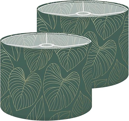 Vista 10 de Drum Lamp Shade Retro groovy 60s 70s seamless Old school psychedelic hippie design Lampshade for Floor Lamps Table Lamps Pendant Light 13"x10