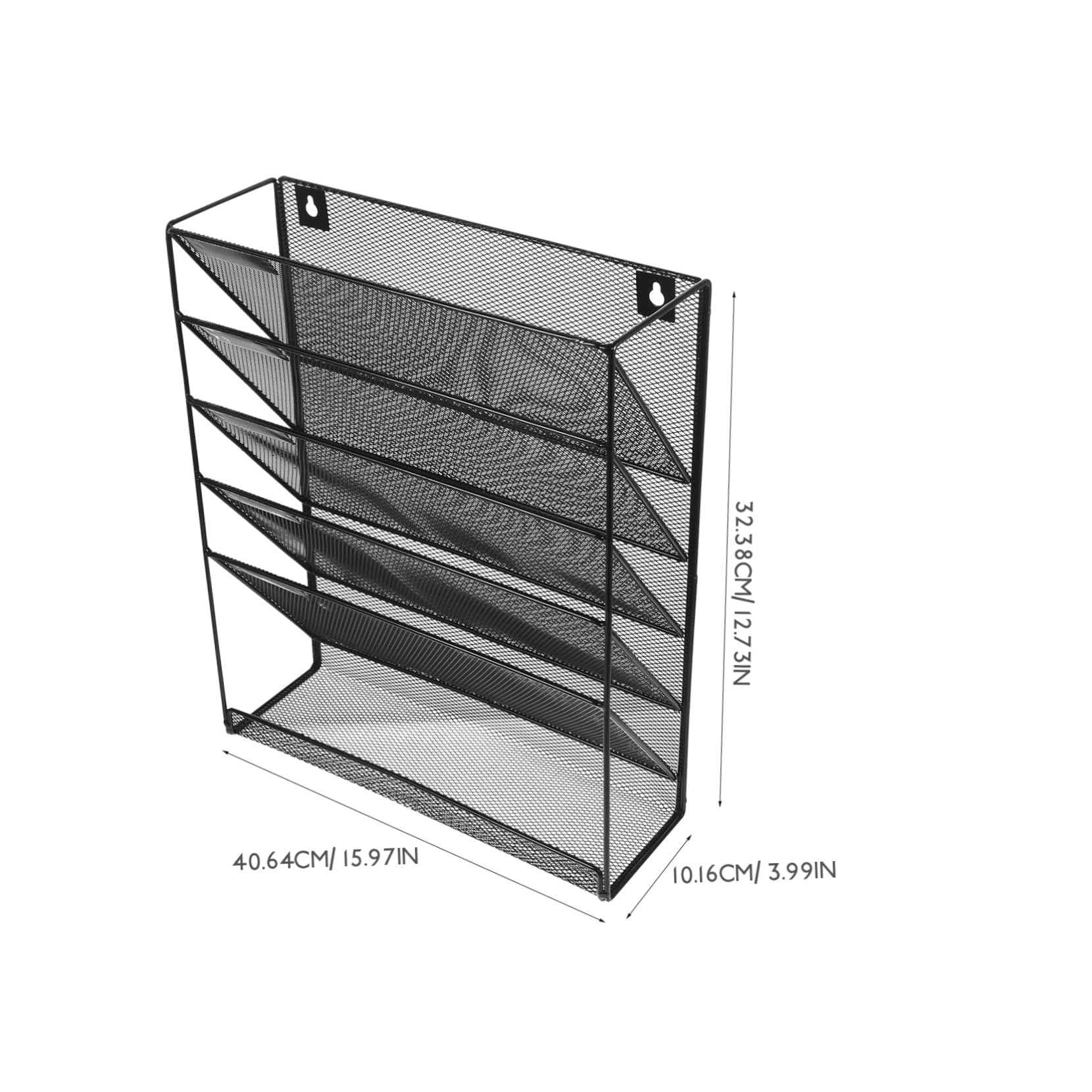Organiseur De Courrier Mural Porte-Documents Maille Plusieurs Compartiments pour Ranger Papiers Et Dossiers Design Compact Et Élégant pour Bureau