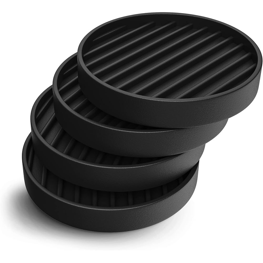 3/mo Finance CasterMaster 2x2 Black Round Rubber Furniture Caster