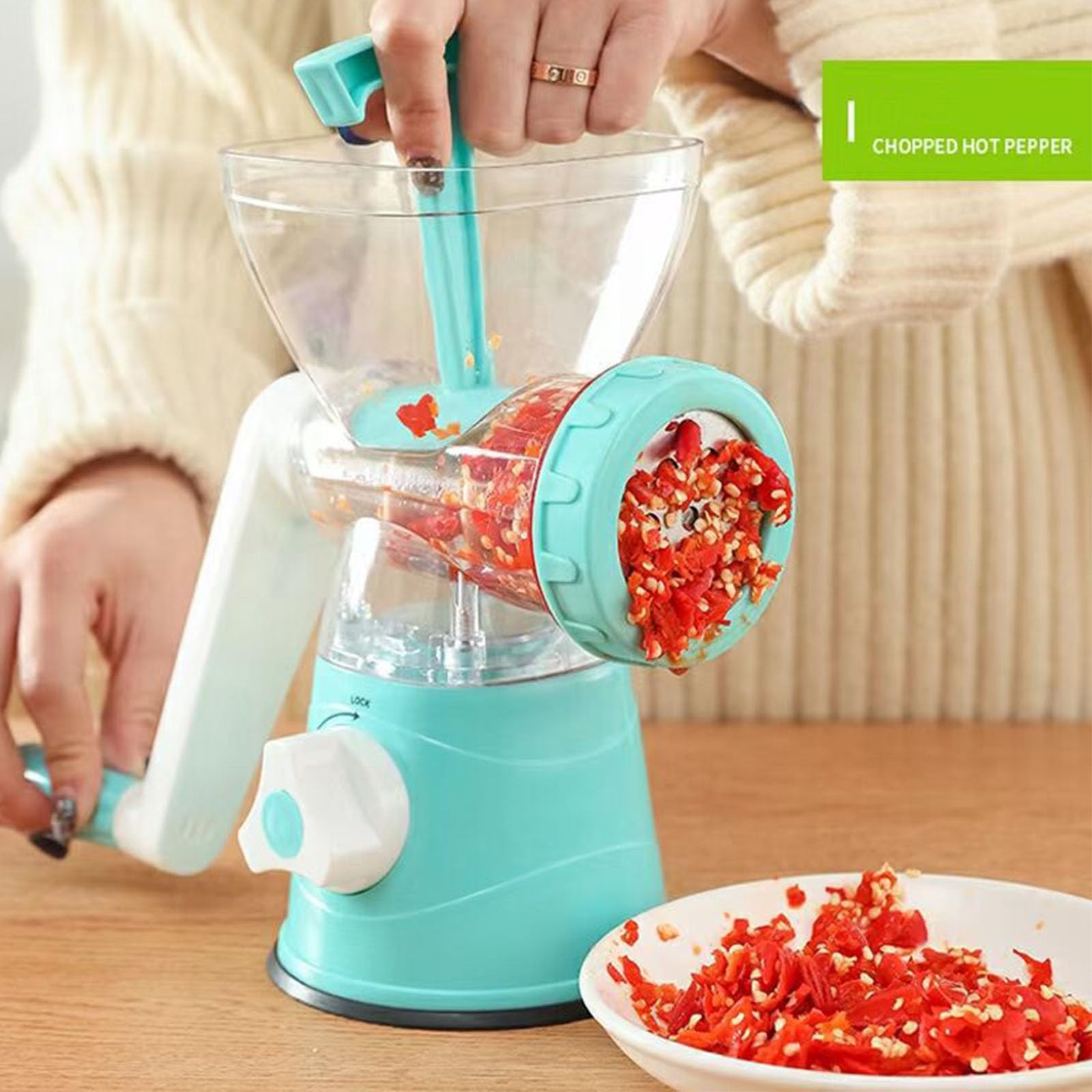 Amazon｜手動肉グラインダーステンレス鋼ハンドクランク肉粉砕機