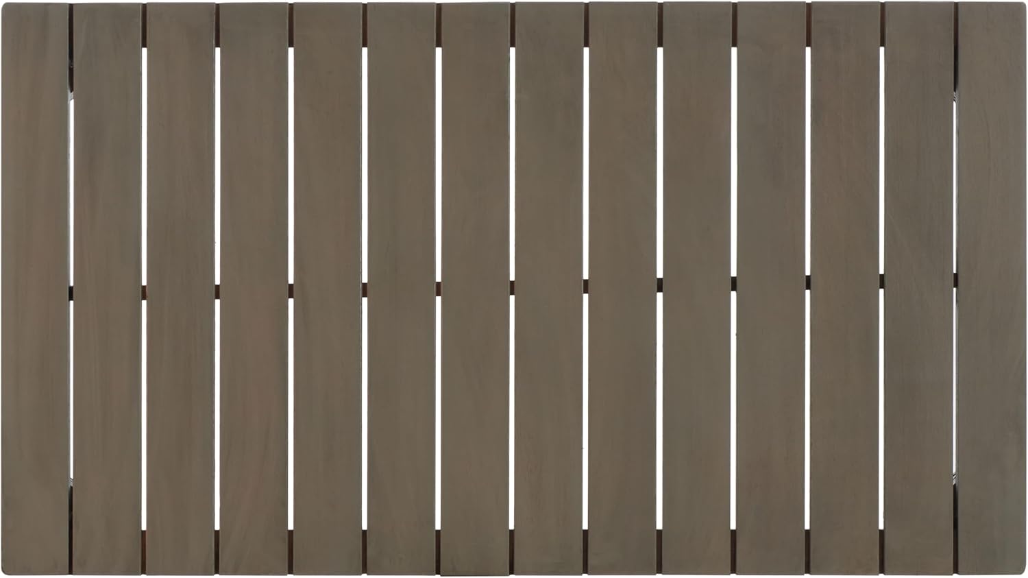 SAFAVIEH Couture Outdoor - Martinique Coffee Table - Light Grey - Solid Wood - Coastal Slatted Design - Ideal for Patio, Deck, Porch, Backyard, 46.7" W x 26" D x 18.5" H (CPT1014)