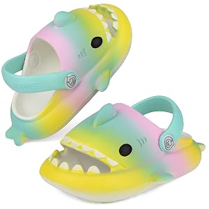 Chaussons Requins Enfants - Sandales Antidérapantes Pour Plage Et Piscine - Multi-couleurs - Taille Confortable