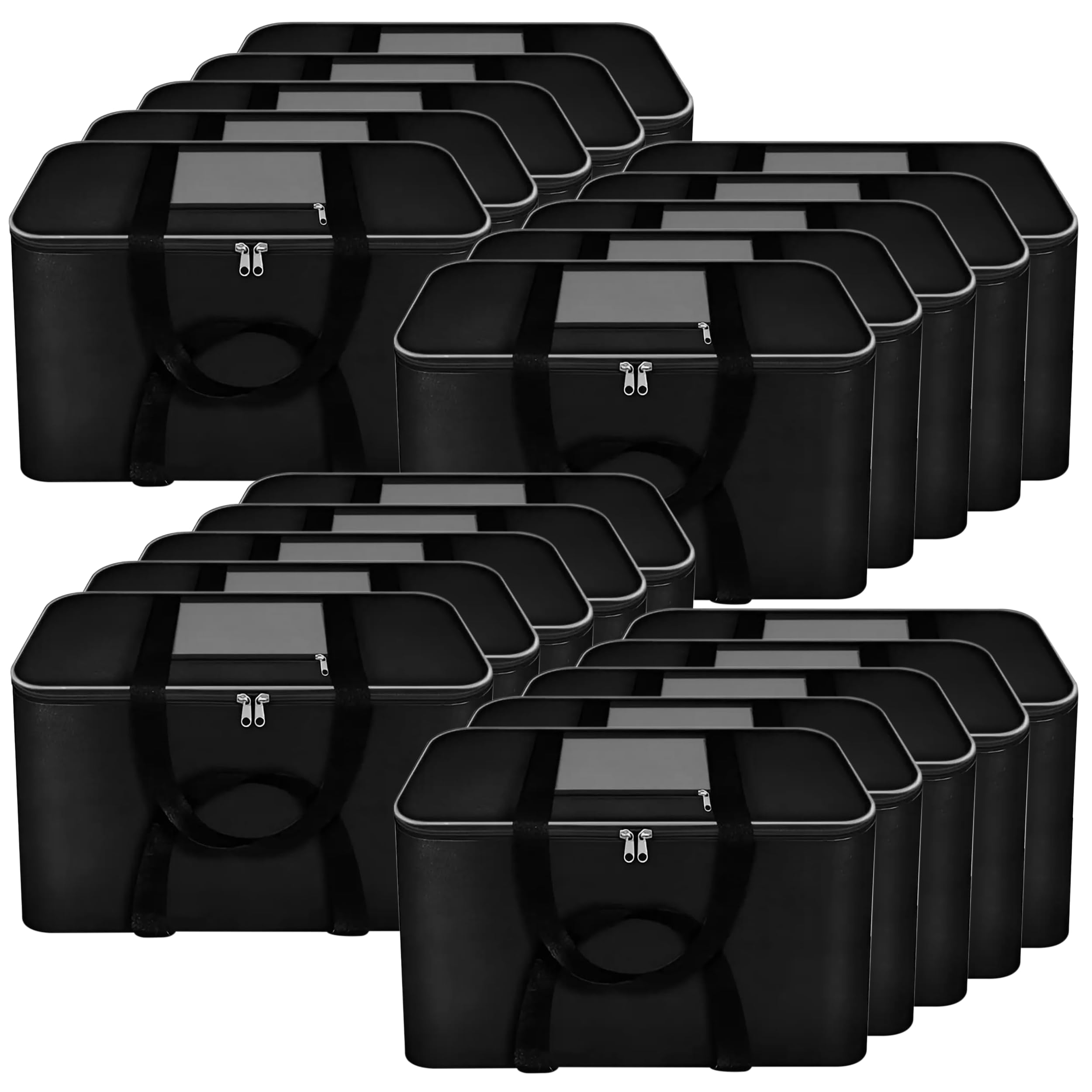 Storite 20 Pack Moisture Proof Nylon Large Underbed Storage Bag For Clothes