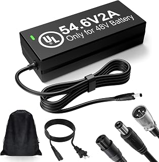 48V Lithium Battery Charger – UL Listed 54.6V 2A Electric Bike Fast Charger