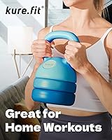 Vista 7 de Juego de pesas melocotón de 1 libra y pesa rusa azul de 5 a 12 libras Gimnasio en casa