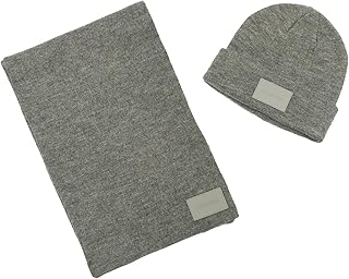 Men's Silicone Logo Hat Scarf Set