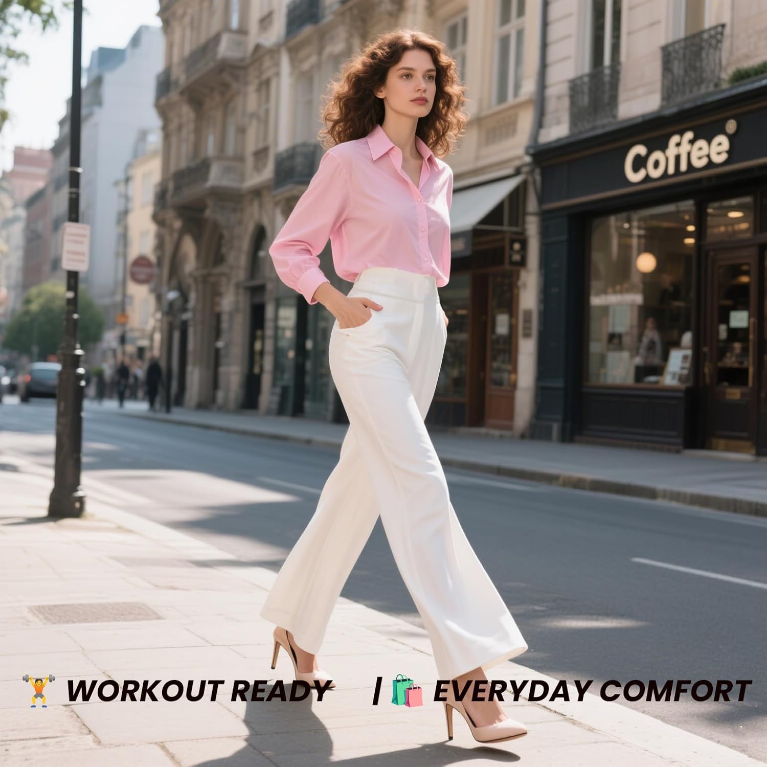 SIEPASA Wide Leg Yoga Pants Women - High Waist Stretch Lounge Pants with Pockets, Casual Sweatpants Petite/Regular/Tall.