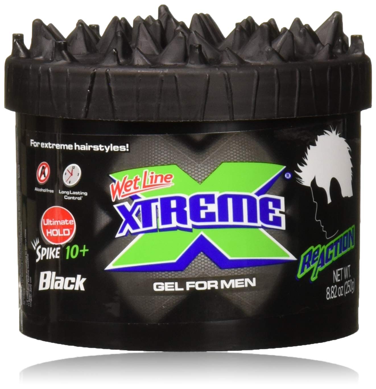 Wet Line Xtreme Reaction Black Ultimate Hold Gel, 8.8