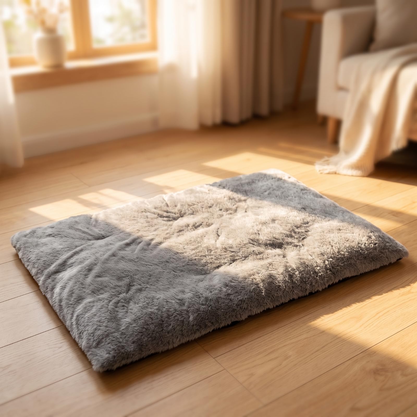 Weich selbsterwärmende Haustiermatte, Khaki, XL 72 115cm