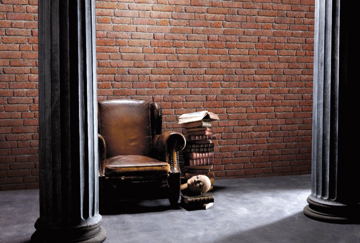 Brick Effect Scrubbable Wallpaper J30108