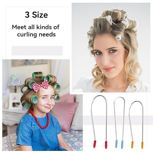 Miniatura 6 de Vin Beauty Kit de repuesto de clips para rizadores en caliente, 20 piezas de acero inoxidable para rodillos eléctricos, se adapta a rodillos