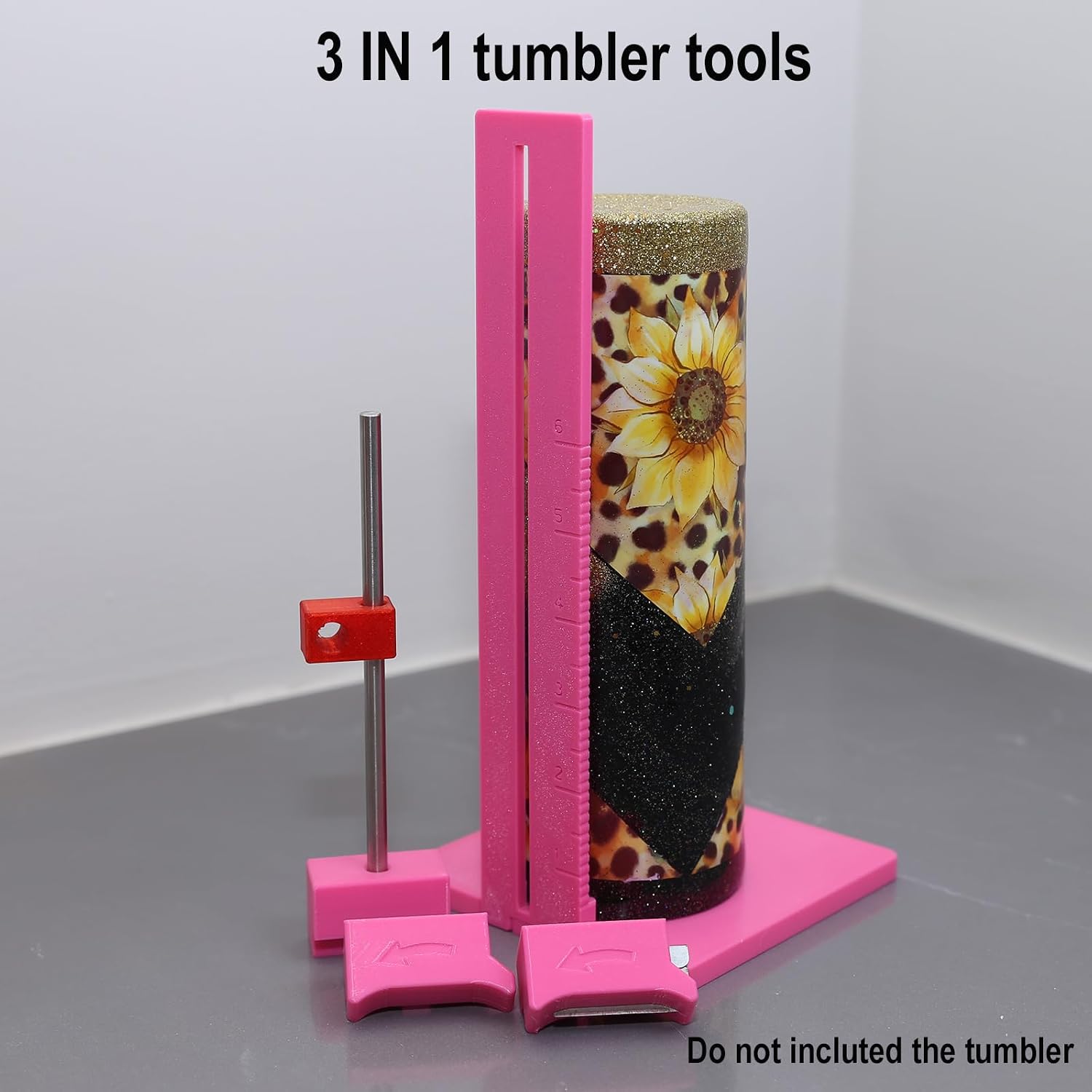Cup Cradle for Crafting Tumbler with Measurements to Apply Vinyl Decal, Cup Edging Tool Tumblers Level Line Drawing Accessory