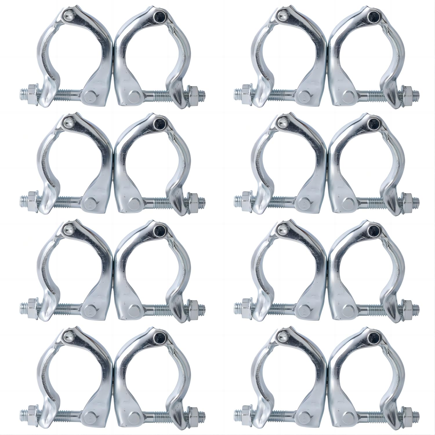 Sponsored Ad - Scaffolding Couplers, Scaffold Clamps for 1.65-1.9 inch OD Tube, 8 Pack (Swivel Couplera)
