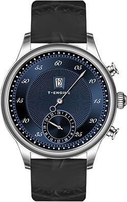Watches for Men Quartz 50M Waterproof with Leather Band,Big 43MM Face Mens Watches Business Work Sport Casual Dress Mens Wrist Watches Elegant Gift for Men