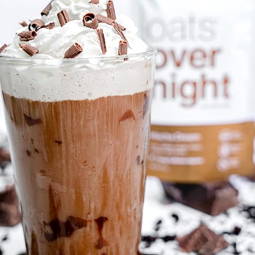 Miniatura 5 de Oats Overnight - Mocha Dream - Batido de desayuno alto en proteínas, bajo en azúcar, sin gluten, alto en fibra, avena sin OMG (2.7 onzas por comida)