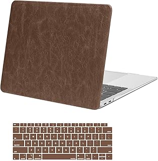 MOSISO Compatible with MacBook Air 13 inch Case 2022, 2021-2018 Release A2337 M1 A2179 A1932 Touch ID, Anti-Fingerprint Gr...