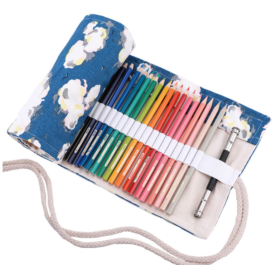 Amoyie Colouring Pencil Case 36 Slots, Roll Up Pen Holder, Pencil Wrap — image 1