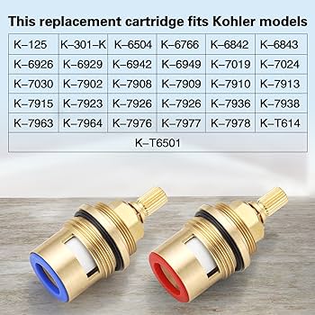 Ceramic Valve for Kohler 1000187 & 1000188, 3/4