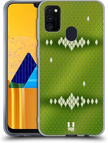 Miniatura 10 de Head Case Designs Ball Python - Funda de gel suave con patrón de serpiente compatible con Galaxy M30s (2019)/M21 (2020) Ball Python,Burmese