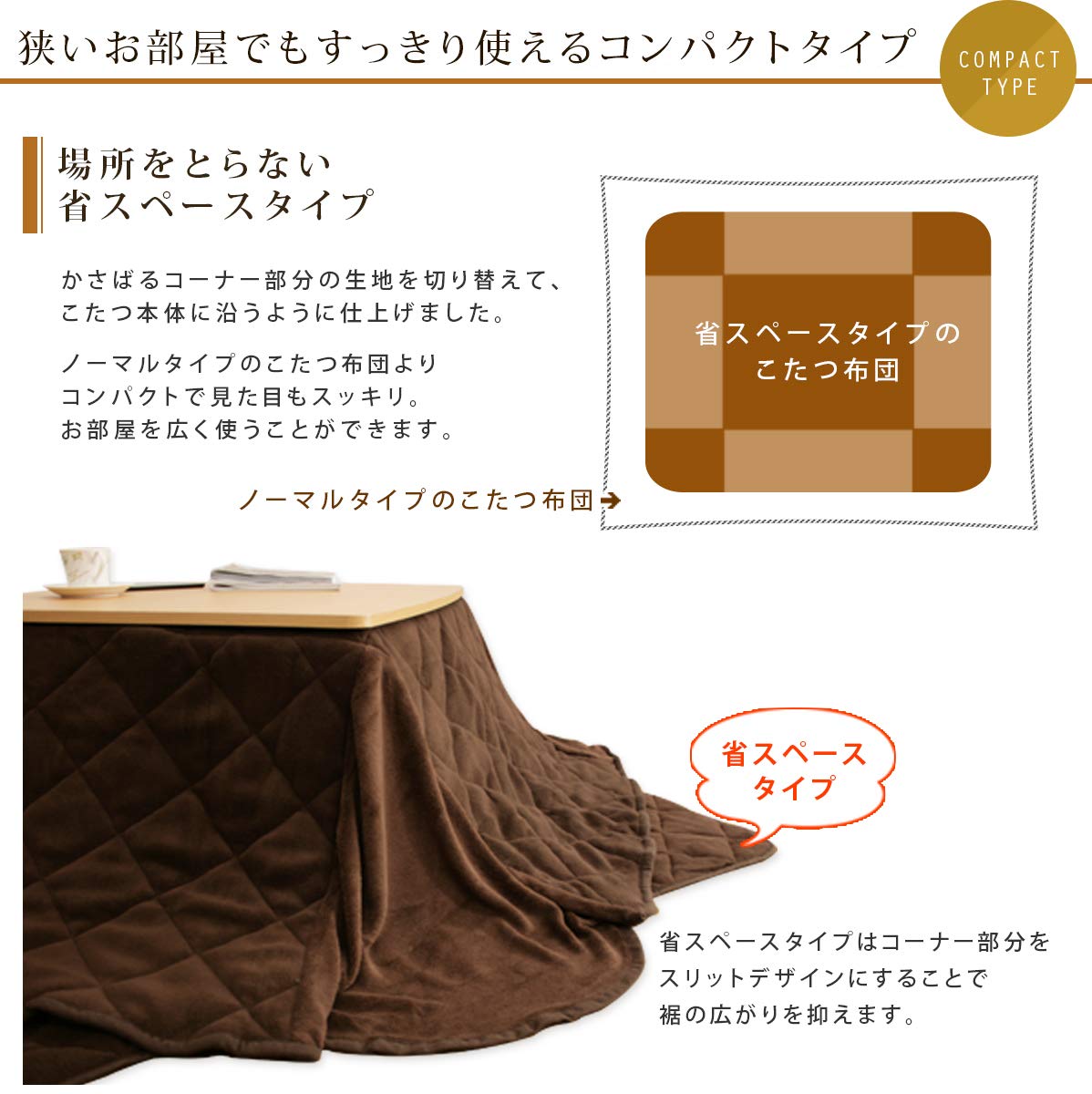Amazon｜こたつ布団セット 省スペース マイクロファイバー こたつ掛け