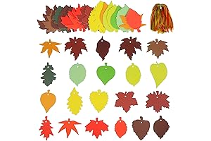 120PCS Color Maple Fall Leaf Thankful Tree Craft - Autumn Tis the...