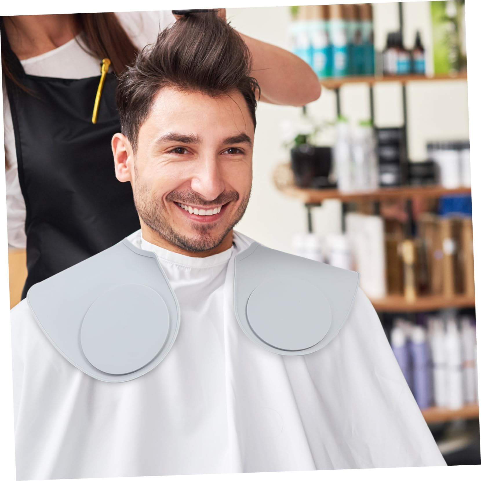 Capa de Corte de Pelo de Silicona Resistente a Manchas para Salones y Uso Doméstico
