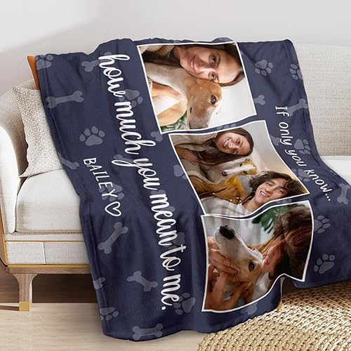 Miniatura 2 de Manta personalizada con imagen, manta personalizada con fotos para adultos, niños, familia, mejores amigos en cumpleaños, Navidad, boda, fotos