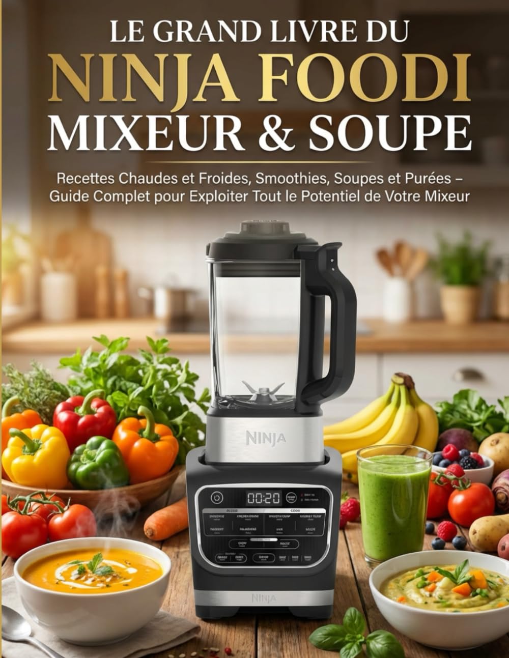 Le Grand Livre du Ninja Foodi Mixeur & Soupe : Recettes Chaudes et Froides, Smoothies, Soupes et Purées – Guide Complet pour Exploiter Tout le Potentiel de Votre Mixeur