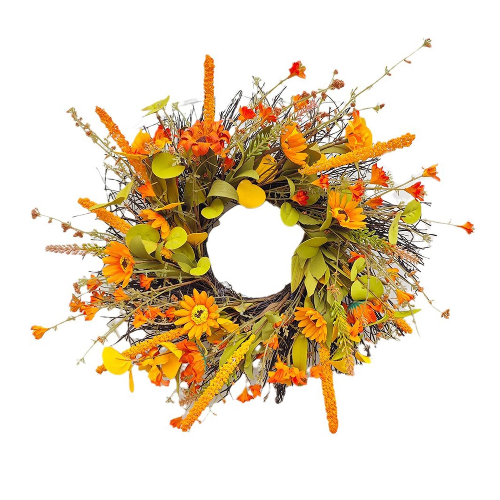 Tsophreniq Artificial Wreath for Front Door Farmhouses Wedding Thanksgiving Decorations, Front Door Thanksgiving Gift