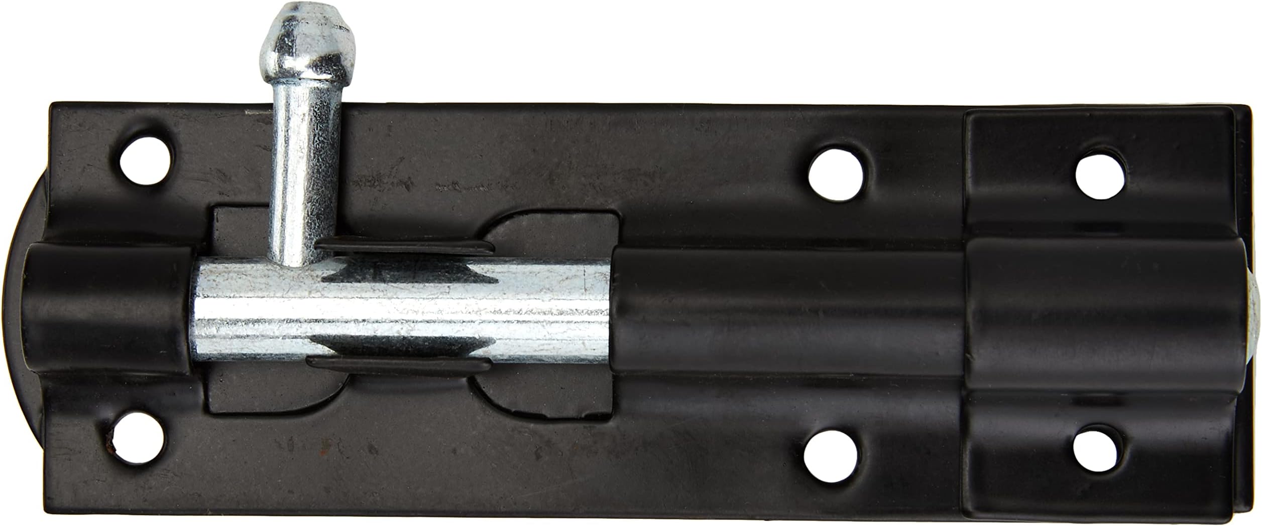 TIMCO Straight Tower Bolt - Black - 4" - TBS4BP