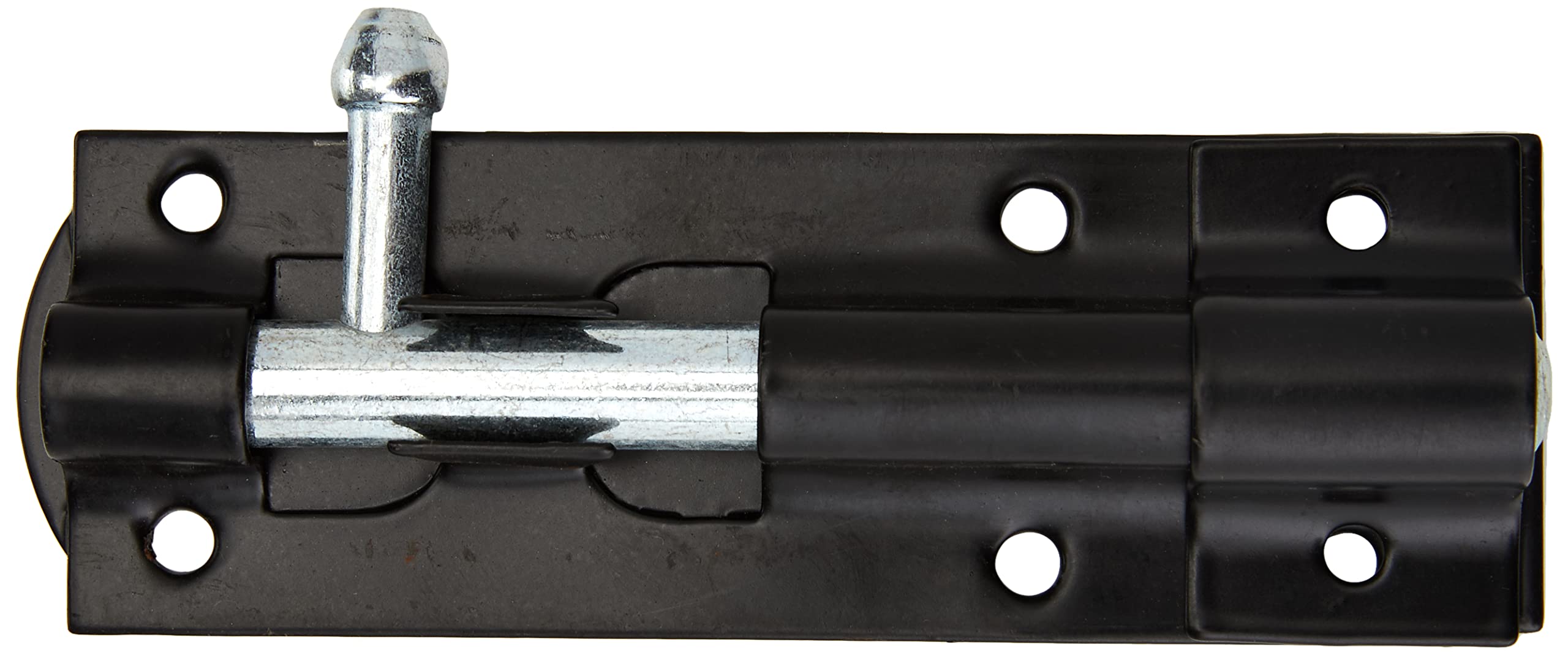 TIMCO Straight Tower Bolt - Black - 4" - TBS4BP