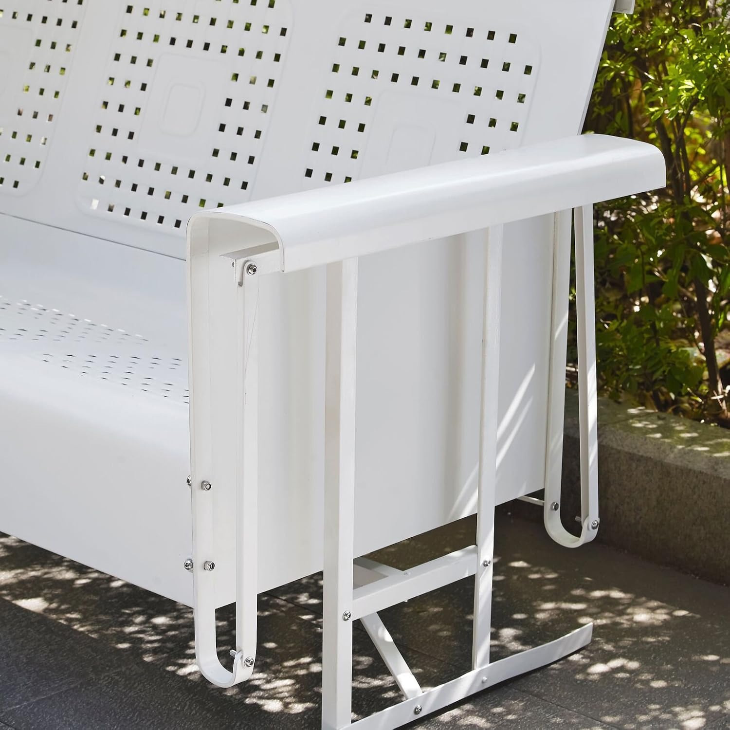 Crosley Furniture Bates Sofa Glider - White