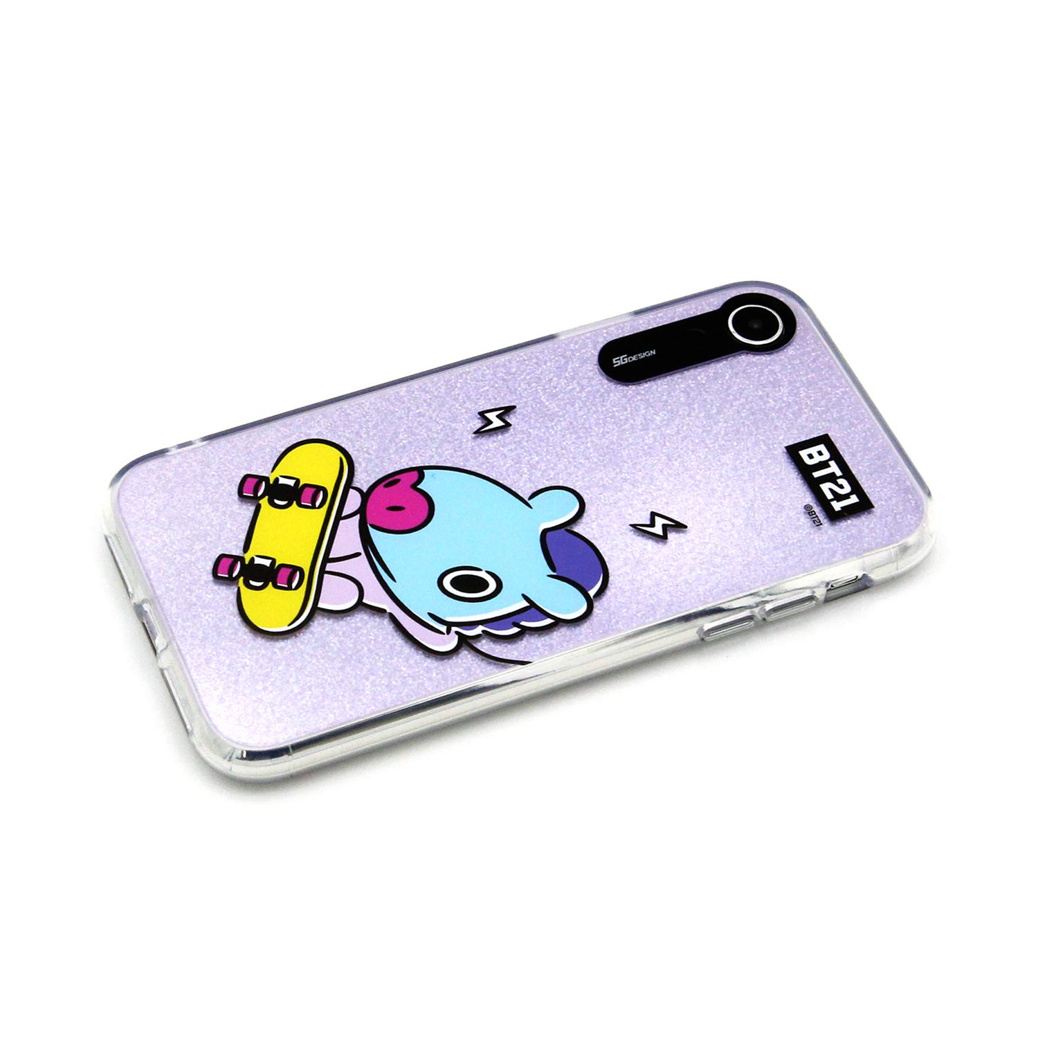 iPhone XR Case, BTS BT21 Official Light Up Phone Case-Hang Out (MANG)