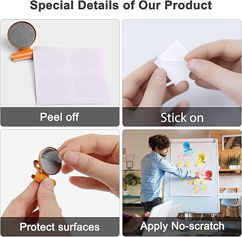 Miniatura 7 de VNDUEEY Paquete de 20 clips magnéticos multicolor para nevera, imanes para refrigerador, clips magnéticos para pizarra blanca, clips magnéticos para