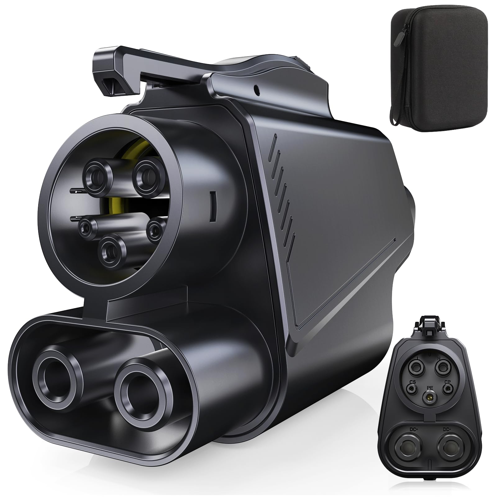 CCS Adapter, NACS to CCS1 Tesla Charger Converter, 250kW DC Fast Charging for Supercharger V1/V2/V3/V4, Compatible with Ford, Rivian, GM, Volvo, Polestar (Not for Tesla EVs)