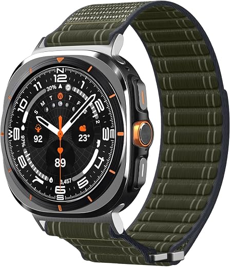 Spigen WBF0 for Samsung Galaxy Watch Ultra 47mm (2025/2024) Modern &amp; Lightweight Fabric Strap Band