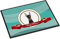 Vista 14 de Caroline's Treasures BB1449JMAT - Tapete de bienvenida de carlino negro, 24 x 36 pulgadas, tapete azul para puerta delantera, para interiores