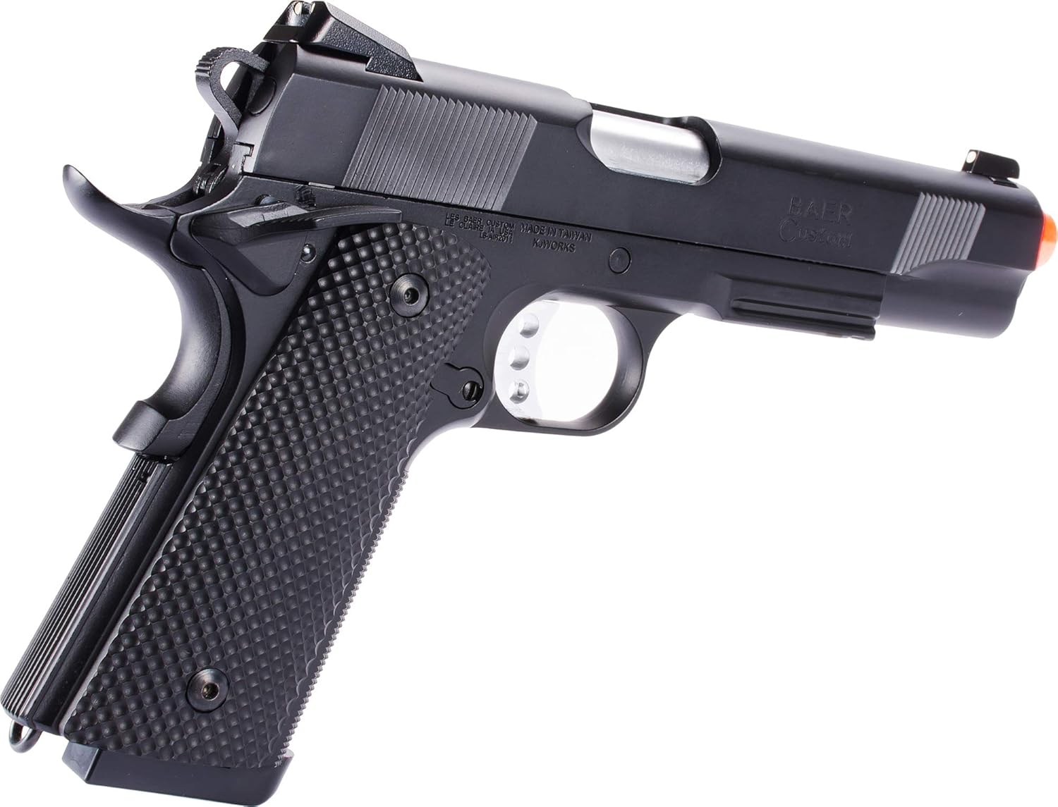 Evike Airsoft - SOCOM Gear Les BAER Licensed Ultimate Recon Airsoft 1911 GBB Airsoft Pistol by KJW (Model: Diamond Handle/Green Gas)