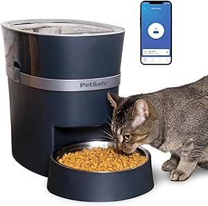 PetSafe Smart Feed - Electronic Pet Feeder for Cats &amp; Dogs - 6L/24 Cup Capacity - Programmable Mealtimes - Alexa, Apple &amp; Android Compatible - Backup Batteries Ensure Meal Delivery During Power Outage