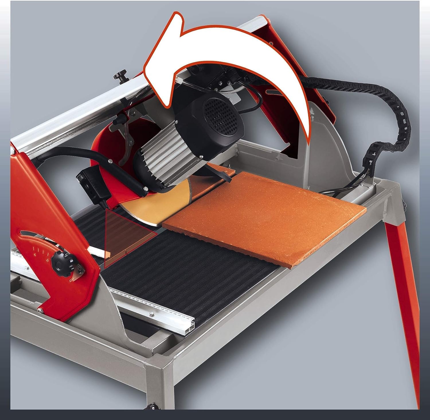 Einhell Tronçonneuse à matériaux laser TE-SC 920 L(2200 W, Longueur de coupe 920 mm, Interrupteur de sécurité, Butée d'angle réglable,Pieds stables)