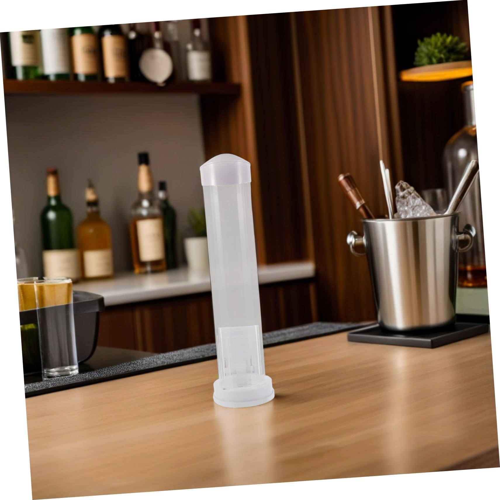 Soporte Color Conos de Plástico para Helado Blanco Diseño Aleatorio Compacto Automático y Uso Comercial en Espacios Pequeños y Mostradores