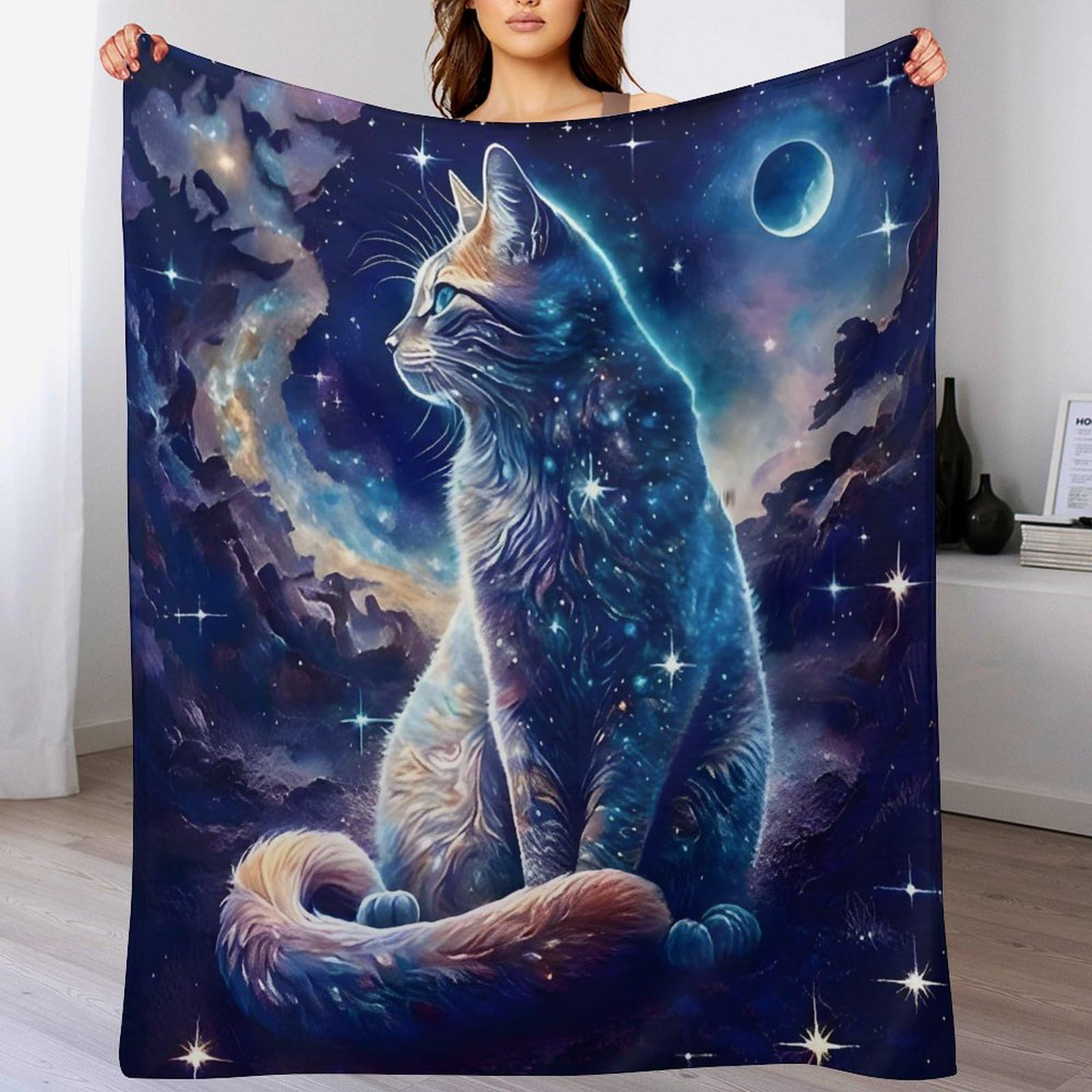 Couverture chat impression 3D finie la sensation de froid avec ce plaid flannel