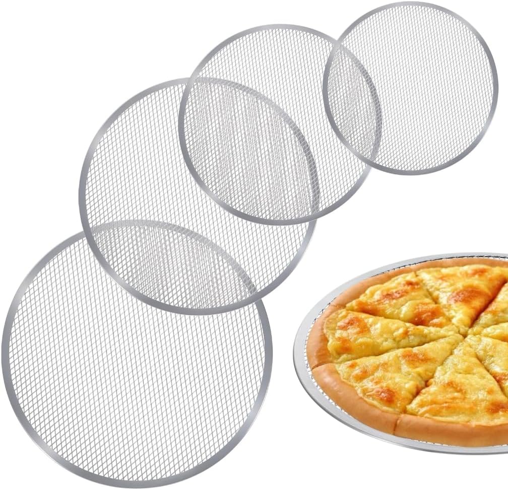 Practical Aluminum Alloy Pizza Pan Baking Tray Great For Camping And Picnics