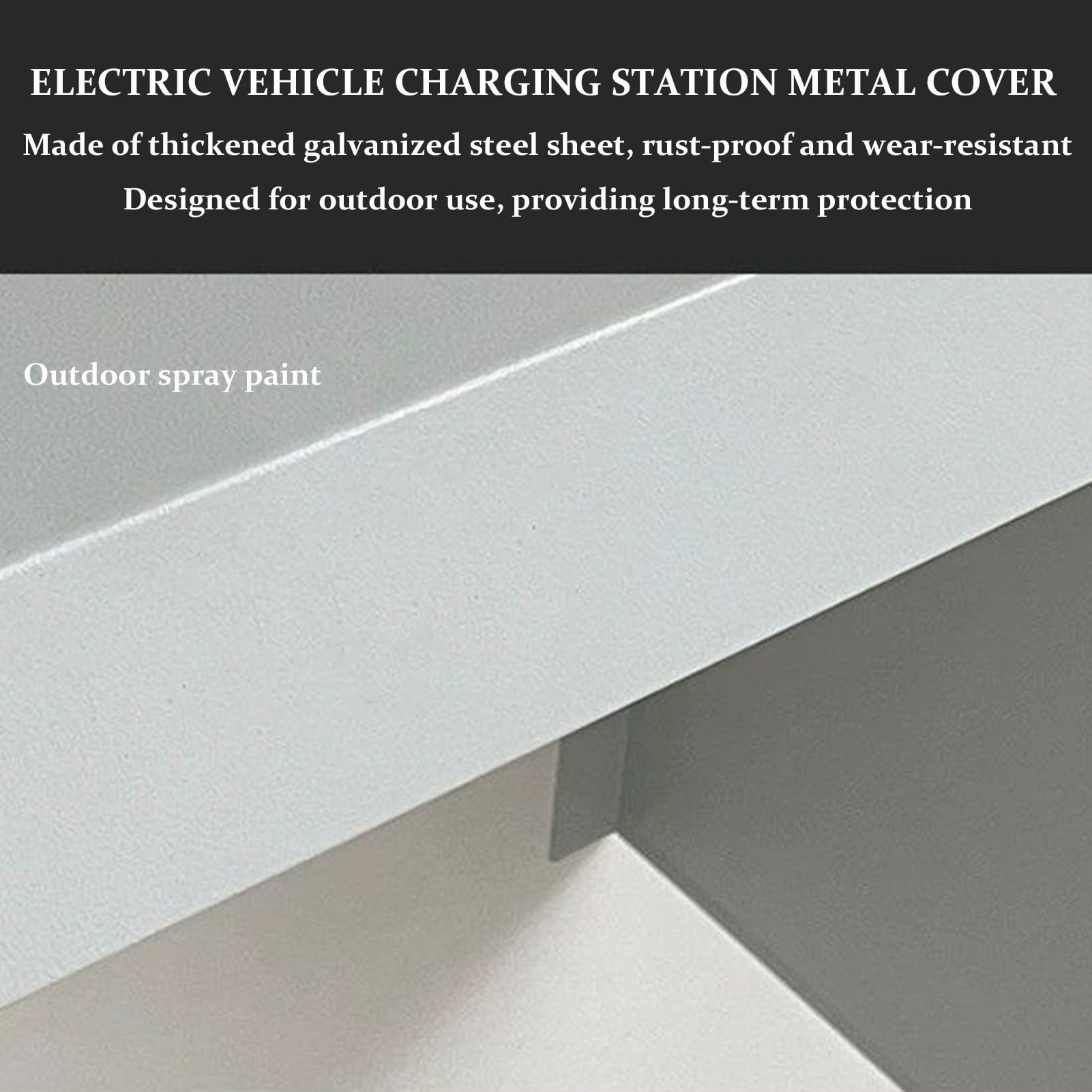 Funda universal para cargador de coche eléctrico, protector de estación de carga montado en la pared, carcasa resistente a la intemperie para exteriores, escudo de metal para enchufe y timbre