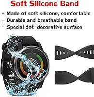 Vista 57 de ANCOOL - Correa para Garmin Fenix 5S, de ajuste fácil, de silicona suave de 20 mm de ancho, correa de reloj para Fenix 5S
