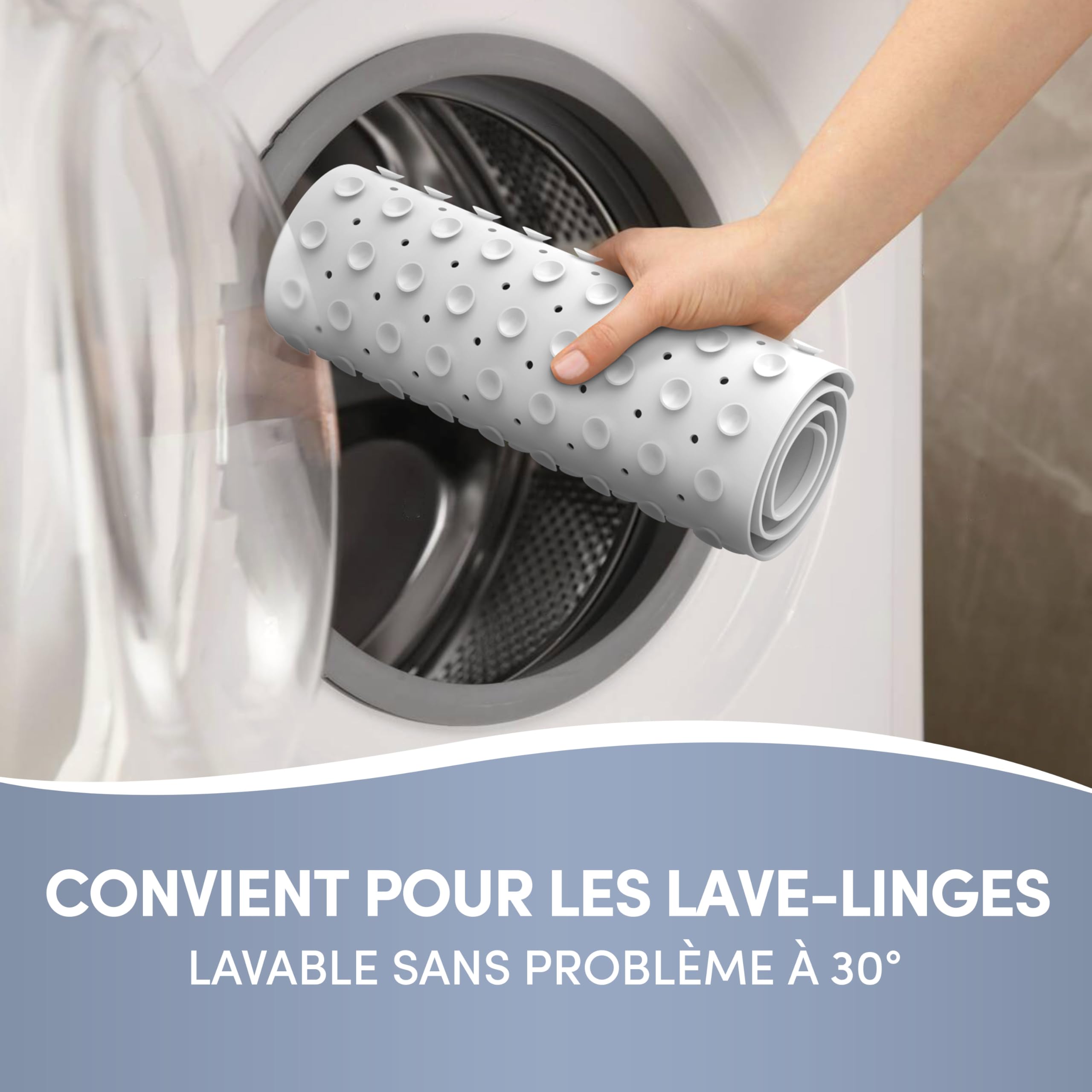 VENUSO Tapis de Douche carré antidérapant Anti-moisissure pour Enfants, Tapis de Baignoire 53 x 53 cm, Lavable en Machine, Motif Baleine VENUSO Tapis de Douche carré antidérapant Anti-moisissure pour Enfants, Tapis de Baignoire 53 x 53 cm, Lavable en Machine, Motif Baleine